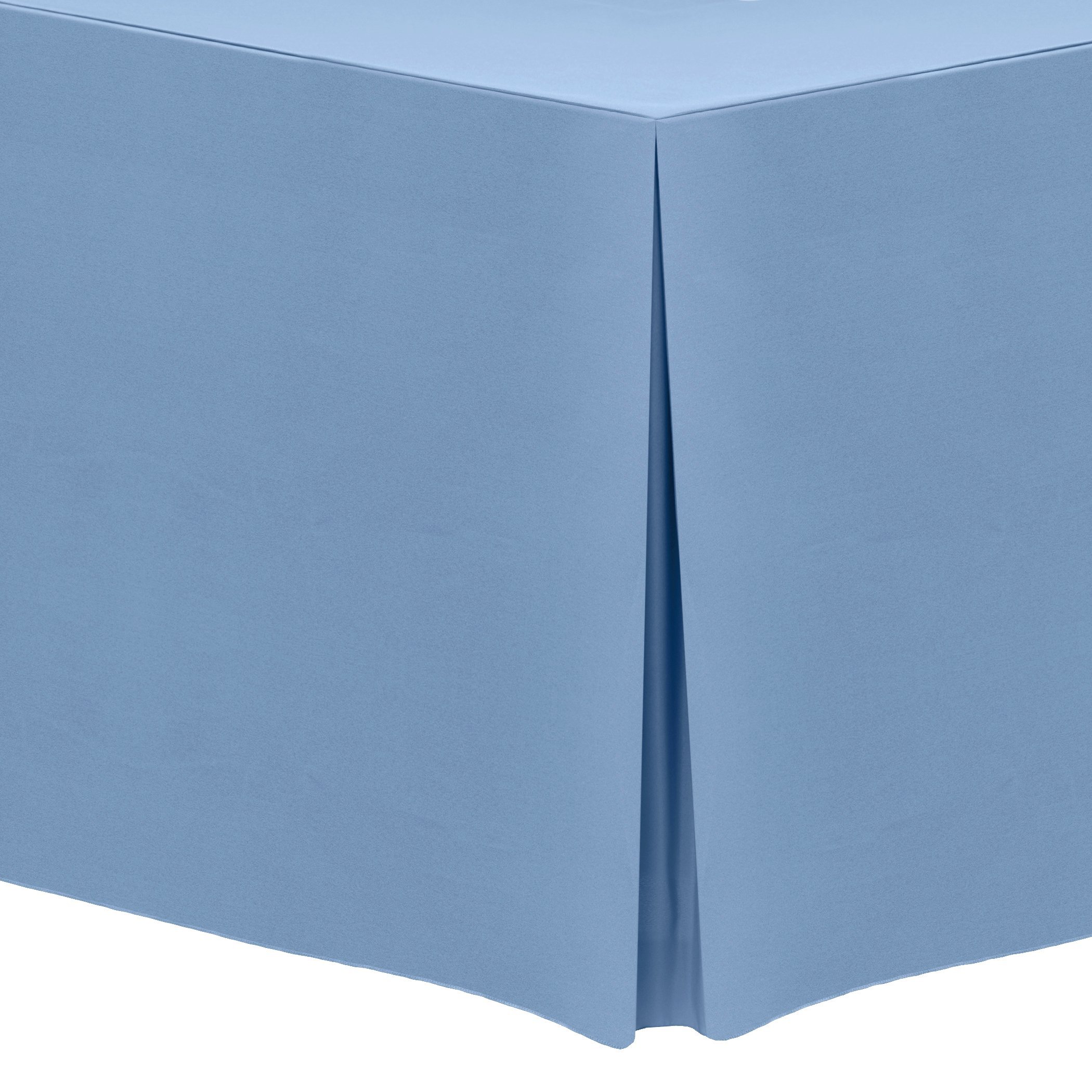 Premium 6 ft. Polyester Tablecloth for 30x72-Inch Rectangular Tables - Wrinkle-Resistant, Machine Washable - Periwinkle Blue - Perfect for Weddings, Banquets & Home Dining Decor