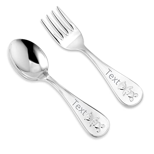 Spoon & Fork Custom Engraved