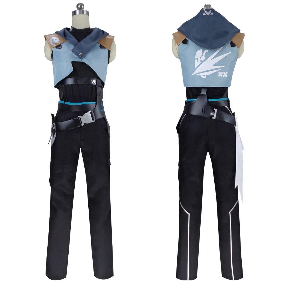 Valorant Jett Cosplay Costume for Women - Full Outfit Set with Gloves & Accessories | Perfect for Female Gamers, Cosplay Events & Halloween Costumes