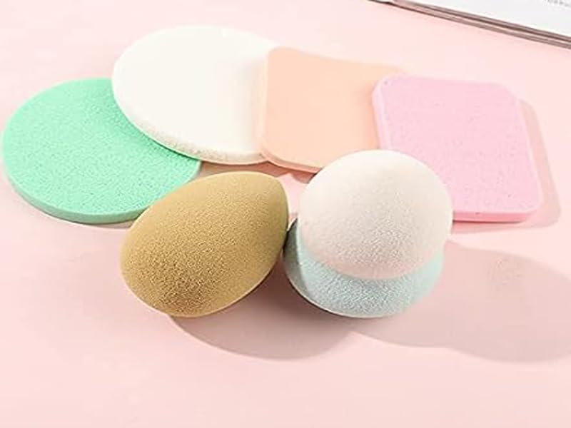 Coach&Pep 6-in-1 Makeup Sponge Set - Soft Reusable Beauty Blender for Foundation, Powder & Contouring - Washable Cosmetic Sponges for All Skin Types (Multicolor) - Perfect for Everyday Makeup & Professional Makeup Artists