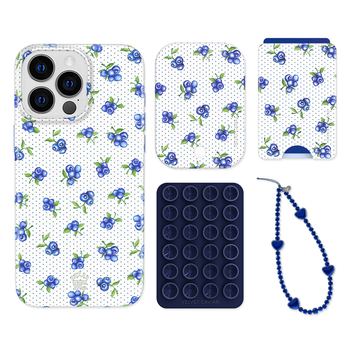 Blueberry Baby iPhone Case with Wallet - Cute & Protective Phone Cover for Girls, Women - Perfect for Everyday Use, Travel, and Shopping