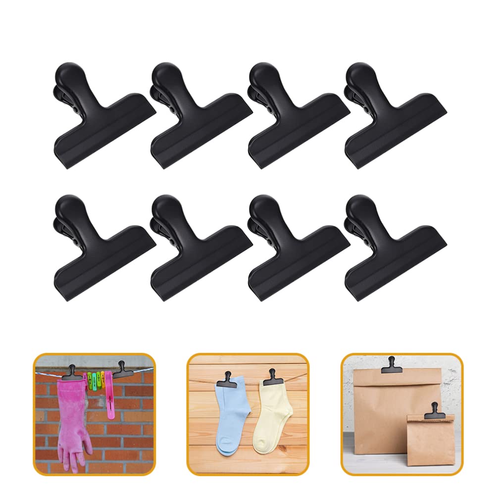 8-Piece Sealing Clips Set - Heavy Duty Food Bag Clips, Chip Clips, Office Supplies for Sealing Snacks, Chips & Paper - Ideal for Kitchen, Pantry & Office Organization