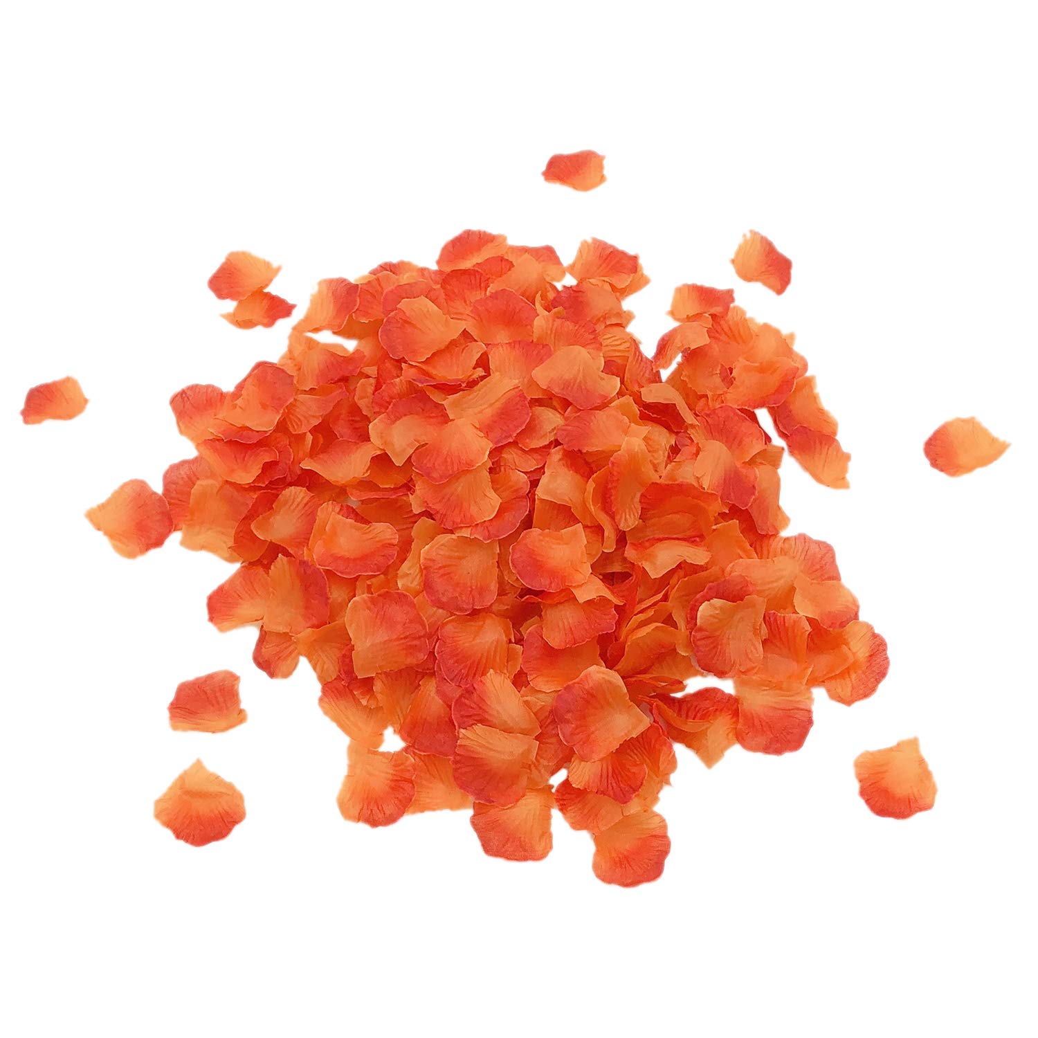 2200 Pcs Natural Rose Petals for Wedding, Anniversary, Party Decorations - Sunset Red | Romantic Scattering, Aisle Walkway, Table Centerpiece Decor