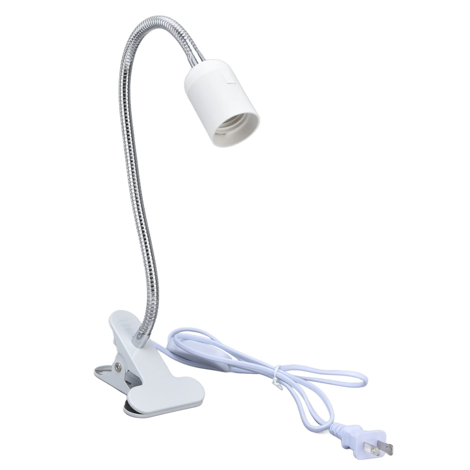 360° Adjustable Clamp Desk Lamp with Flexible Gooseneck - E26/E27 Base Clip Light for Study, Work, Reading & Video Recording - Durable Material for Bedroom Headboard, Office & Workspace Lighting