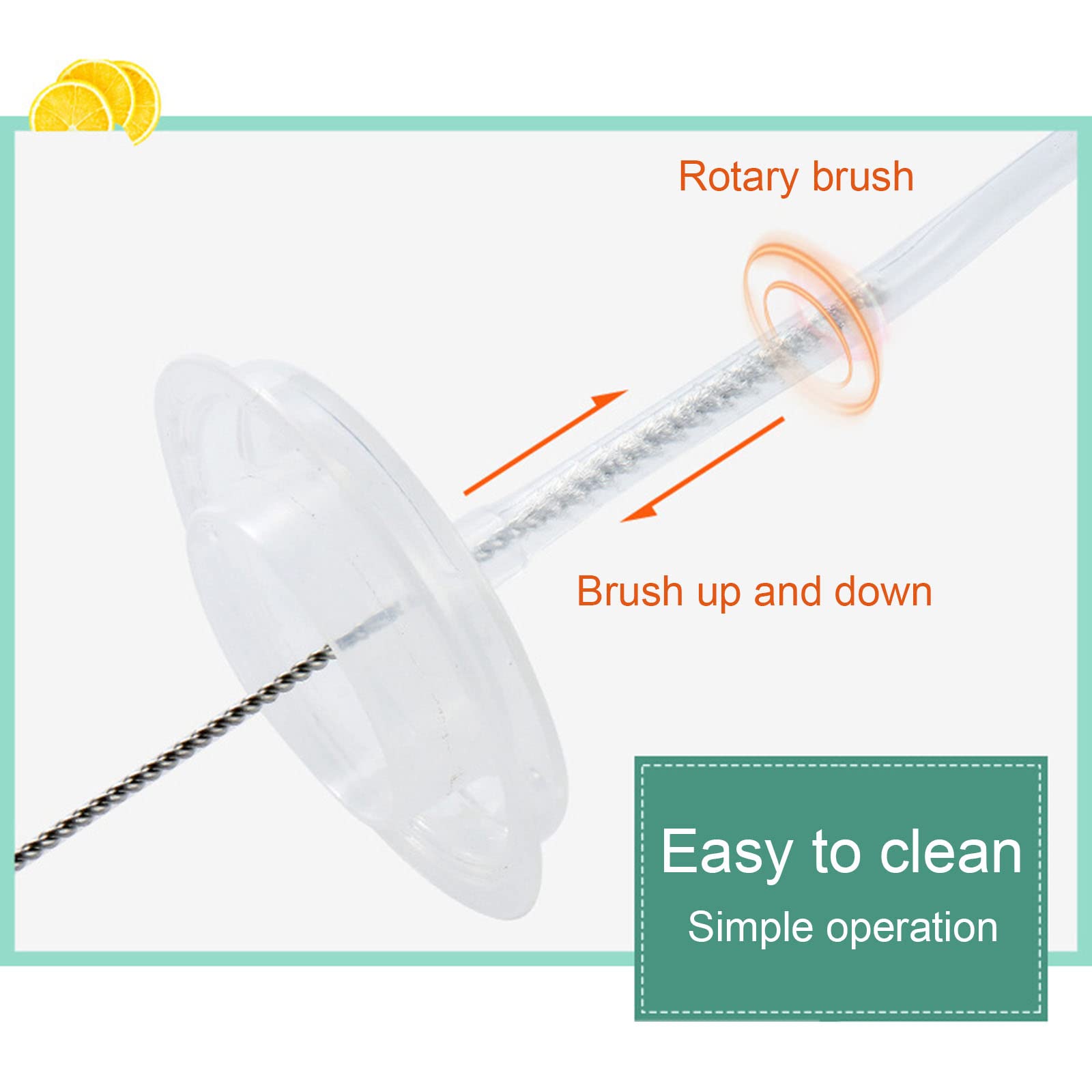 **Reusable Straw Cleaning Brush Set - 4 Pack Nylon Bottle Brushes for Baby Bottles, Water Cups, Test Tubes & Drink Straws | Perfect for Home, Travel & Kitchen Use**
