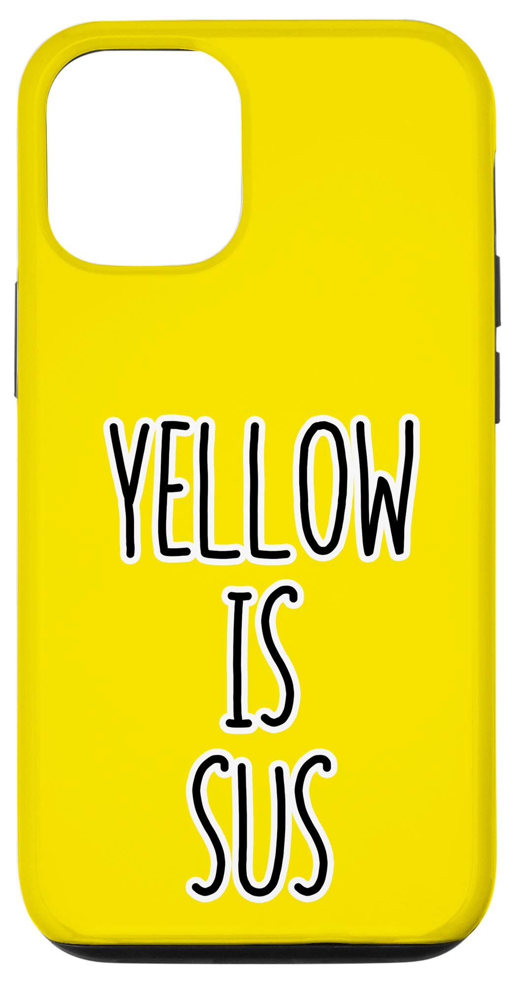 iPhone 12/12 Pro Yellow Sus Gamer Case - Funny Among Us Inspired Phone Cover for Gaming Fans & Tech Geeks | Perfect for Gaming Sessions, School & Work