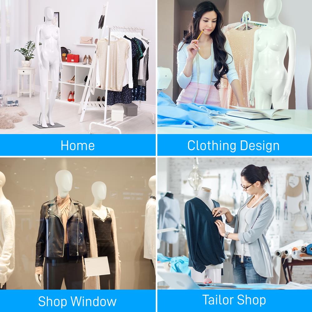 Professional Adjustable Female Dress Form Mannequin - Perfect for Tailoring, Sewing & Fashion Design - Ideal for Boutiques, Studios & Home Use