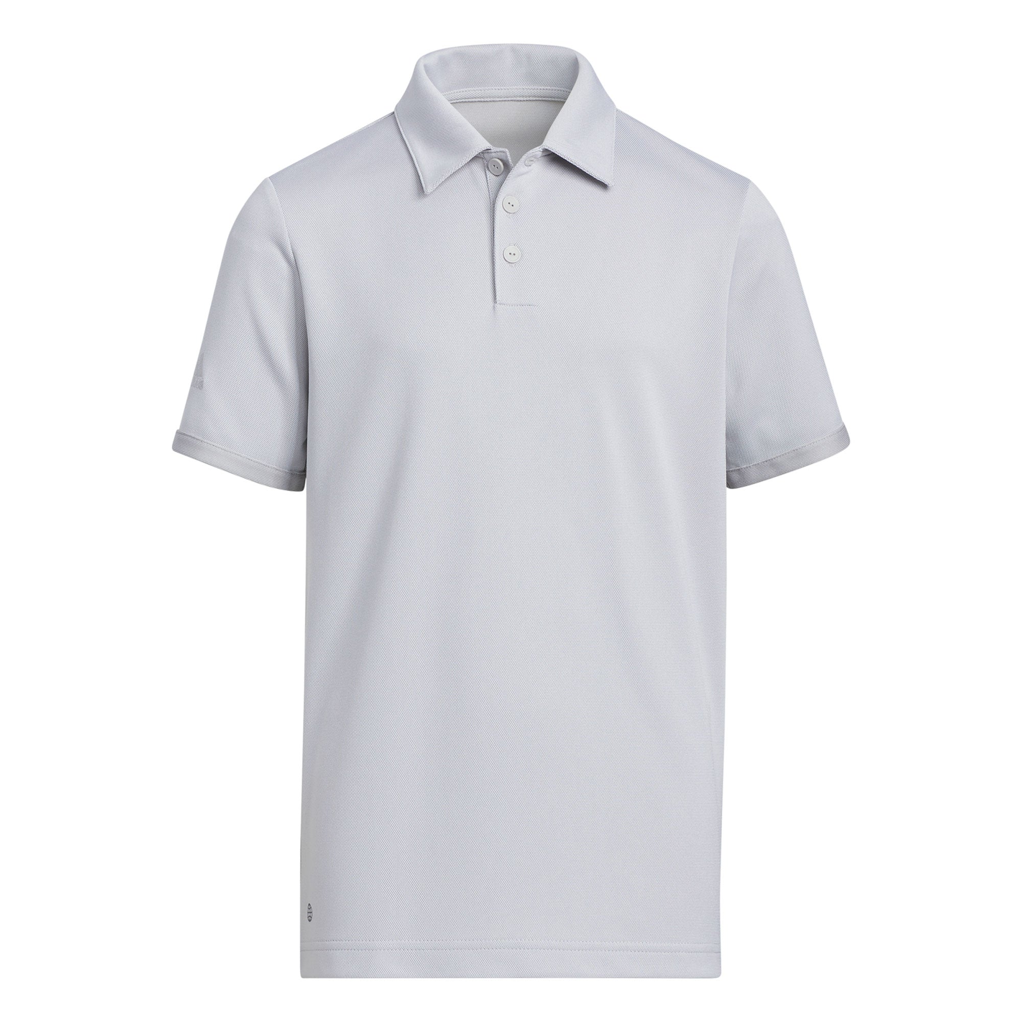 Adidas Boys' Golf Polo Shirt - White - Breathable & Moisture-Wicking Performance Top for Junior Golfers | Perfect for Golf Tournaments, Practice & Casual Wear