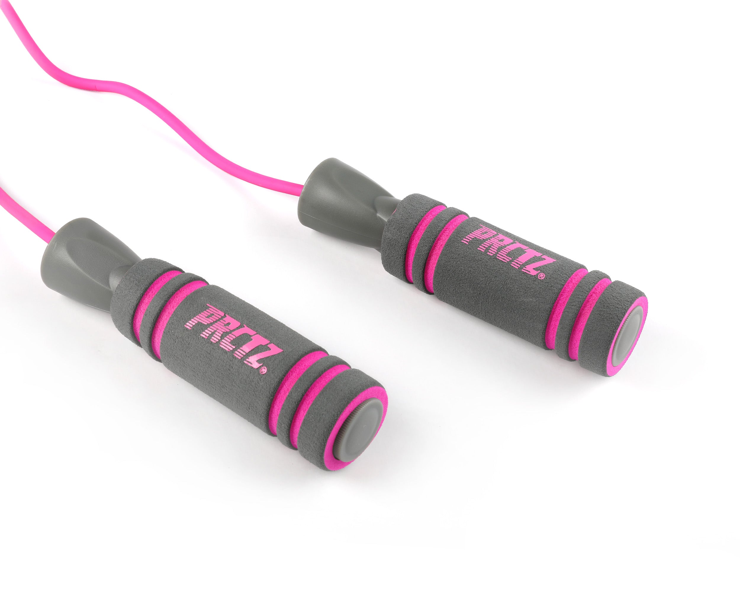 PRCTZ 9ft Adjustable PVC Jump Rope with Comfortable Foam Handles - Perfect for Home Workouts, Gym Training, and Fitness Enthusiasts