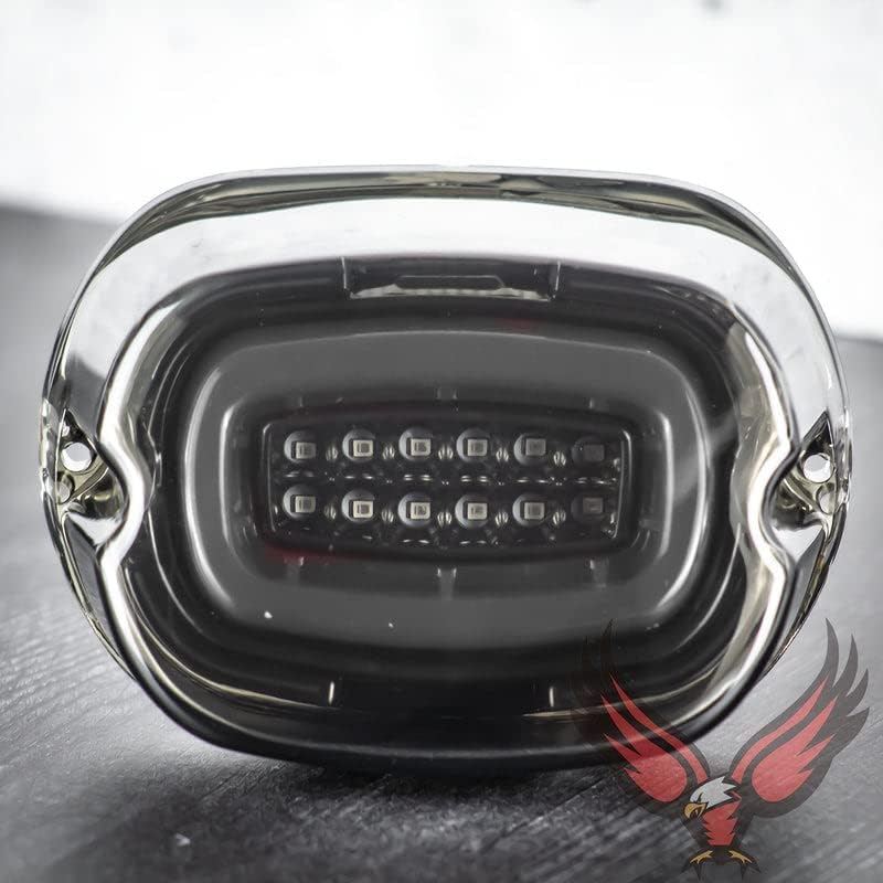 **Eagle Lights HALOZ Layback LED Tail Light with Turn Signals for Harley Davidson Motorcycles – High-Visibility Brake Light for Night Riding & Safety**    *(Use Case: Enhances visibility and safety for Harley Davidson riders during night rides, group rides, or urban commuting.)*