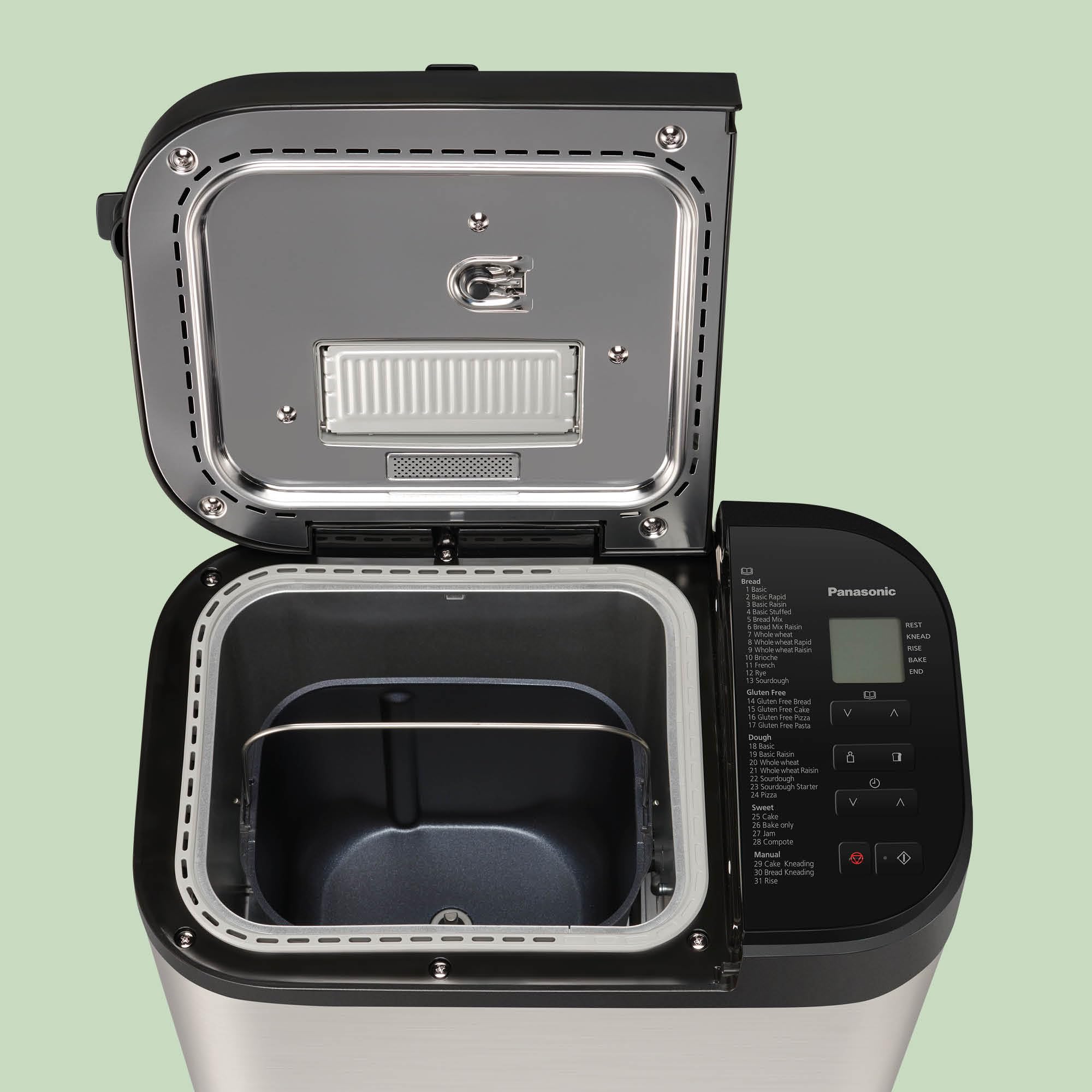 Panasonic SD-YR2550SXE Bread Maker with 31 Baking Programs, Yeast & Nut Dispenser, 13-Hour Digital Timer - Perfect for Homemade Bread, Pizza, Gluten-Free Baking, Cakes & Jams - Ideal for Kitchens, Bakeries & Healthy Living