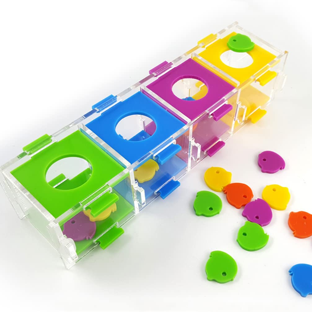 Mipcase Parrot Training Toys Set - Conure, Cockatiel & Sugar Bird Brain Toys - Interactive Chew & Puzzle Toys for Parakeets & Pet Birds - Perfect for Desktop Play & Mental Stimulation