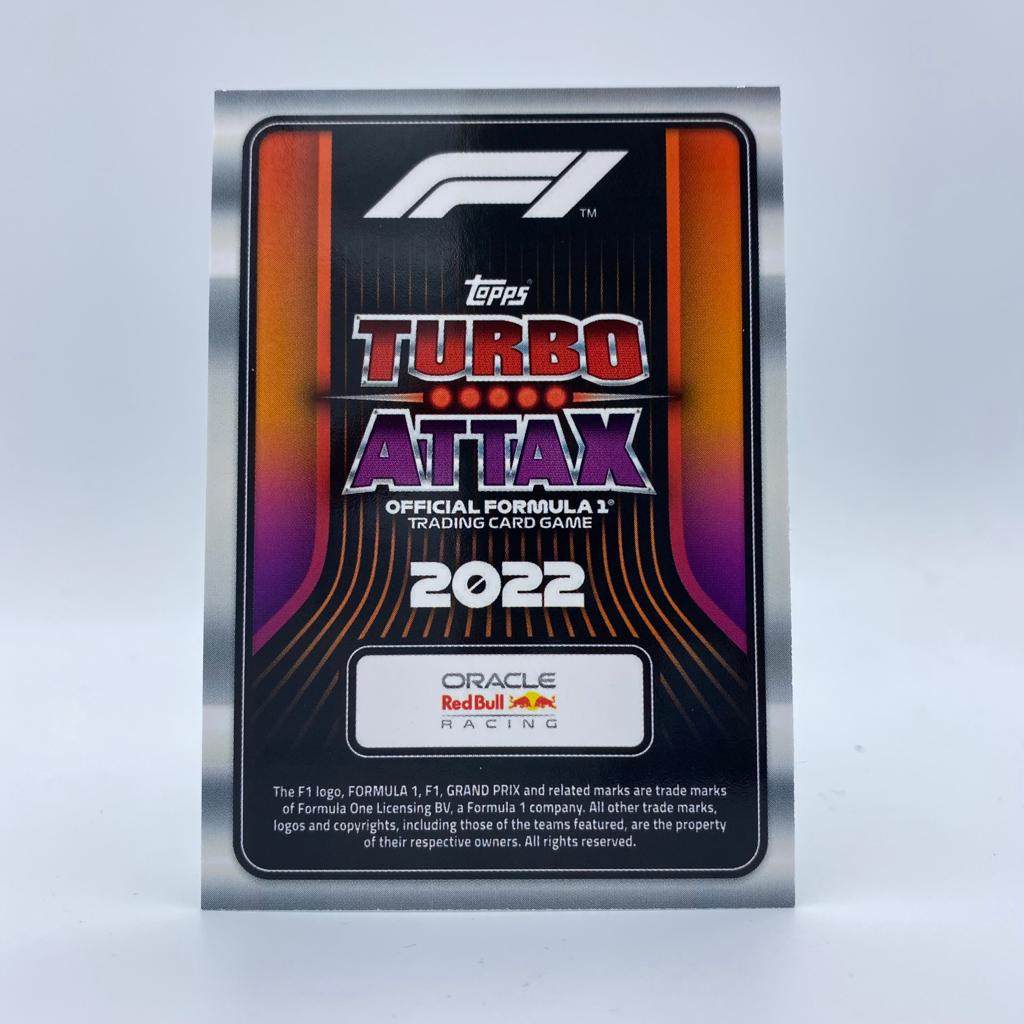 Max Verstappen Dutch Orange #LE3UR Turbo Attax 2022 F1 Trading Card - Limited Edition Collectible for Formula 1 Fans, Sports Memorabilia Enthusiasts & Card Traders - Perfect for Display, Gifts, and Investment