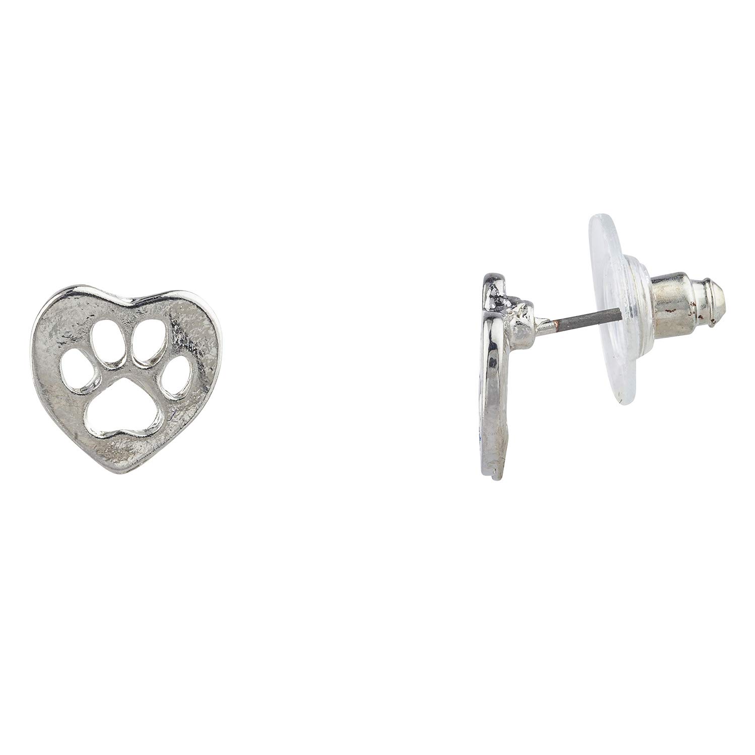 9 Pairs Heart Paw Dog Bone Stud Earrings for Pet Lovers