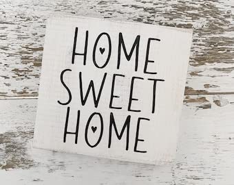 Farmhouse Wood Sign - Handmade Home Wall Decor for Living Room