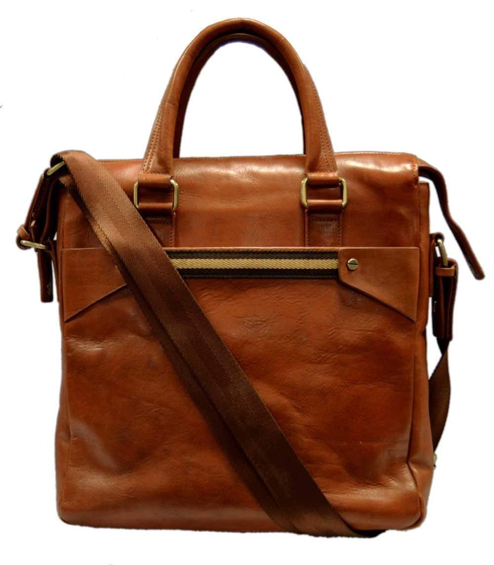 Italian Leather Messenger Bag for Men & Women - Professional iPad Tablet Briefcase, Crossbody Shoulder Bag - Perfect for Work, Travel & Daily Commute