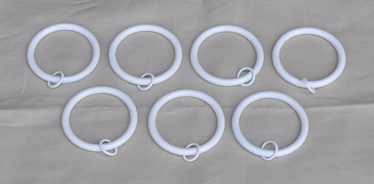 2 Inch Metal Curtain Rings with Eyelets - 7 Finishes Options for Drapes, Curtains & Home Decor - Perfect for Hanging Sheer, Blackout & Thermal Window Treatments