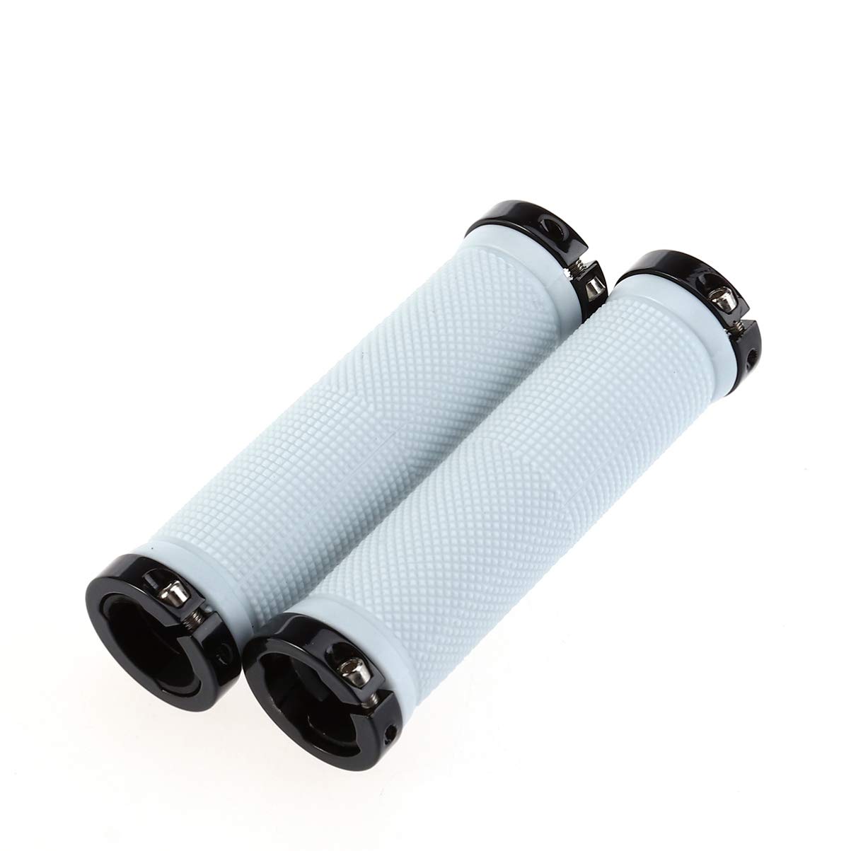 Beaupretty Non-Slip Rubber Lock-On Bike Handle Grips for Mountain Bike MTB - Durable & Comfortable Replacement (Green) - Perfect for Trail Riding, Commuting & Off-Road Cycling