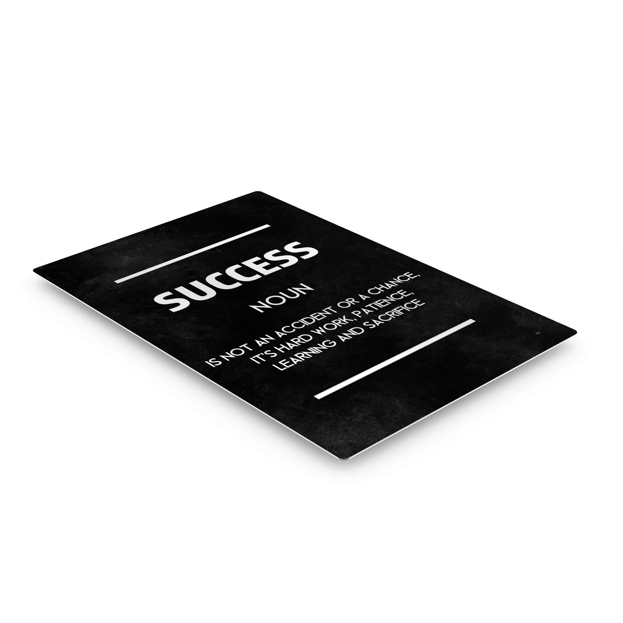 Success Definition Dictionary Black Motivational Metal Wall Art - Inspirational Quote Print for Office & Living Room - Modern Home Decor Gift Ready to Hang (40x30) - Perfect for Entrepreneurs, Graduation Gifts & Workspace Motivation