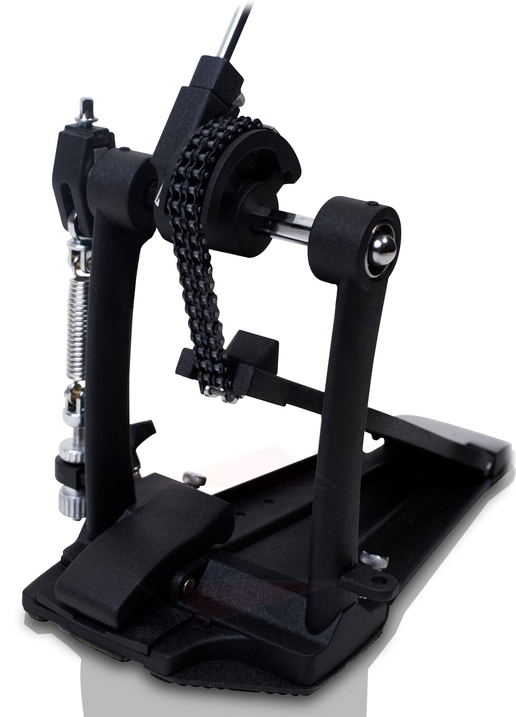 Griffin 3-Piece Drum Set - Single Kick Bass Pedal, Drum Throne & Snare Stand | Heavy-Duty Double Chain Drive Pedal & Adjustable Drum Seat | Perfect for Rock, Metal & Live Performances | Home Studio & Professional Drum Kit Accessories