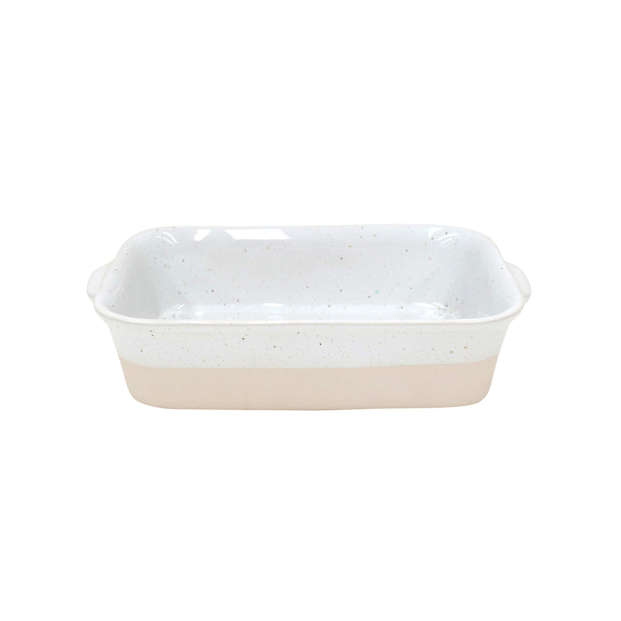 Casafina 10.75 x 7 Inch White Ceramic Rectangular Baking Dish - Fattoria Collection | Oven & Dishwasher Safe Bakeware | Food Safe Glaze | Restaurant Quality Dinnerware | Perfect for Casseroles, Lasagna & Holiday Meals
