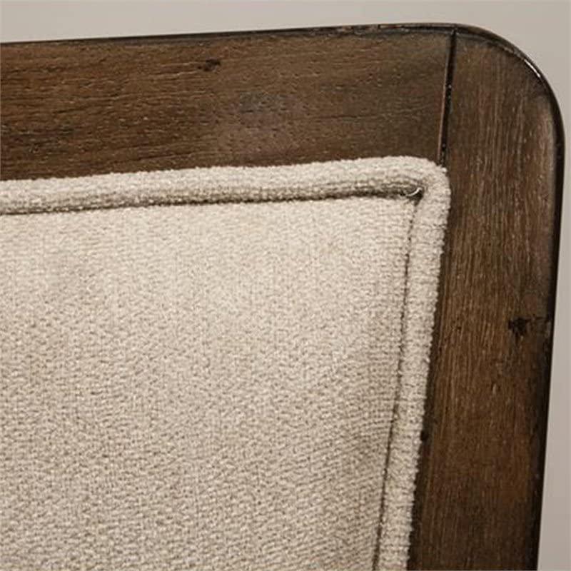 BOWERY HILL Modern Upholstered Office Chair - Plymouth Brown Oak - Ergonomic Desk Chair for Home Office & Workspace