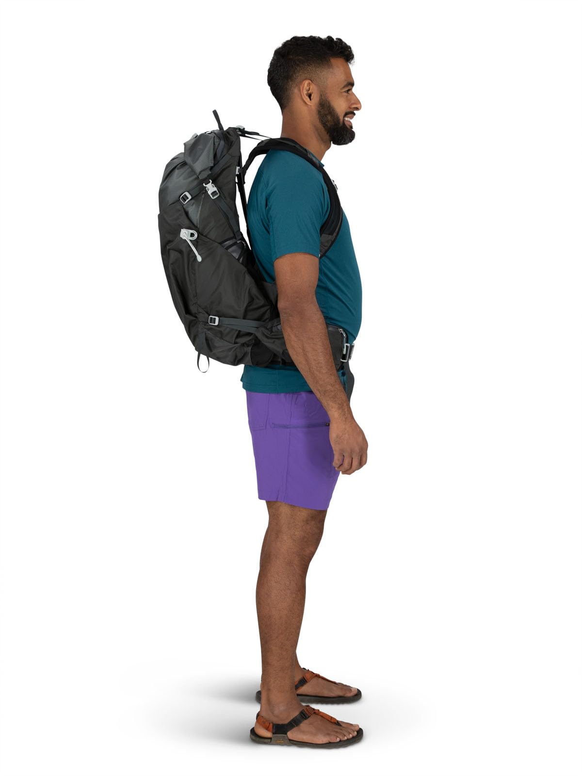 Osprey Downburst 26L Men's Hiking Backpack - Lightweight Water-Resistant Daypack for Outdoor Adventures, Travel & Commuting - Dark Charcoal