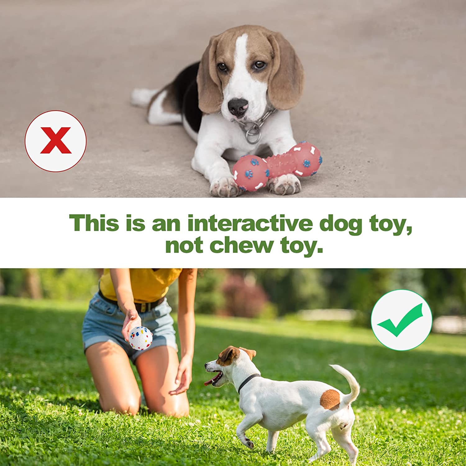 Indestructible Dog Ball Toys for Aggressive Chewers - Durable TPR Rubber Chew Toy, Floating & Bouncy Fetch Ball for Large Dogs - Perfect for Water Play, Outdoor Fetch Games & Power Chewers