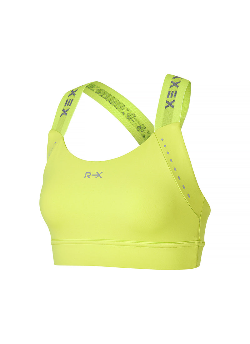 RX Black Label 360N Reflective Bra Top - High Visibility Sports Bra for Running, Cycling & Workouts - Moisture-Wicking & Breathable Activewear for Women