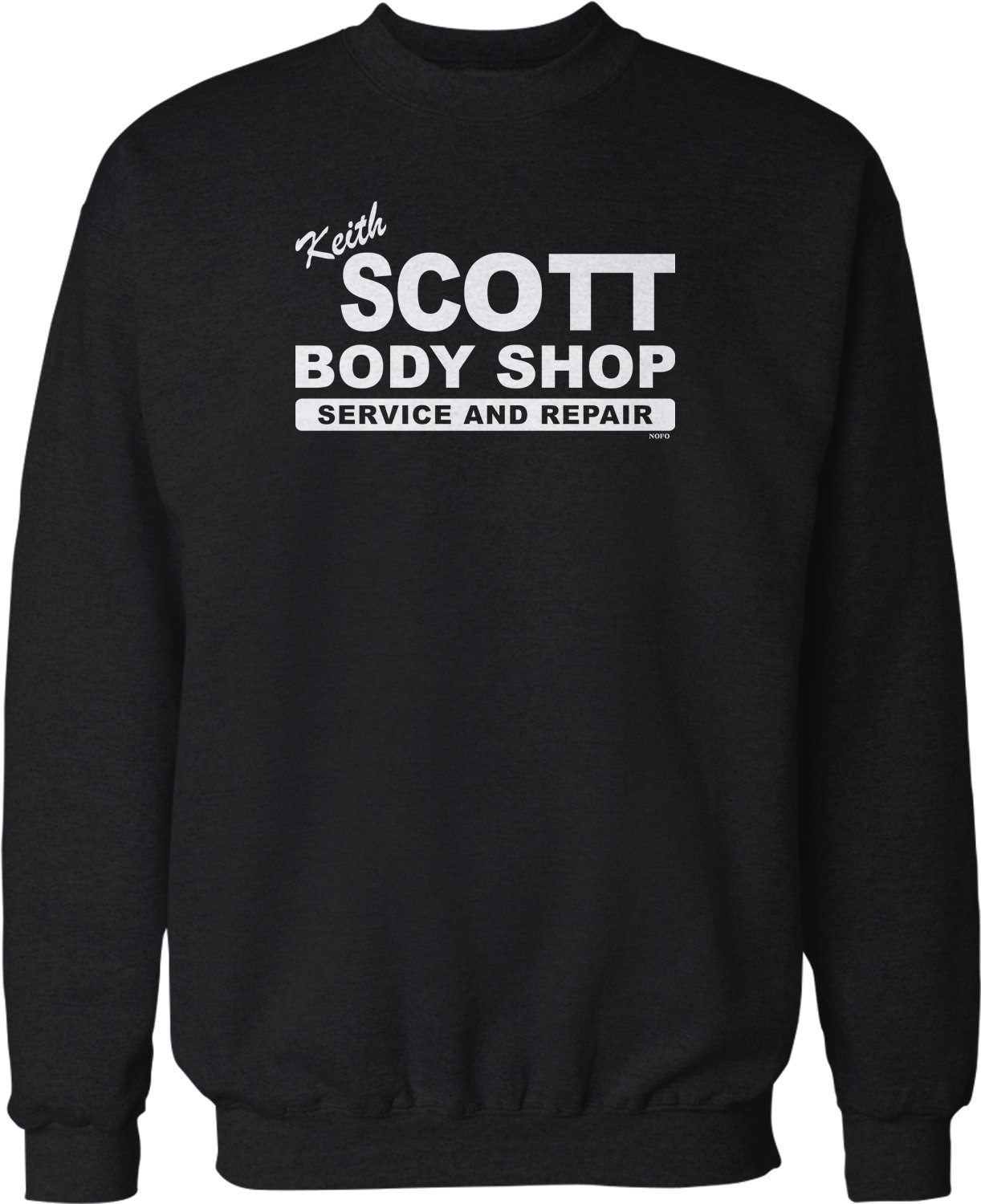 Keith Scott Body Shop Crew Neck Sweatshirt - Comfortable Cotton Pullover for Men & Women - Casual Streetwear, Gym & Lounge Wear