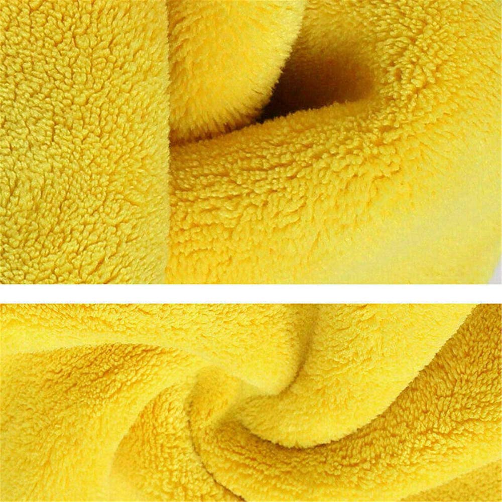 Premium 4-Pack Double-Sided Microfiber Cleaning Towels - Super Absorbent Car Wash Cloths, Dust & Buffing Towels for Cars, Pets & Household Cleaning - Ultra Soft & Lint-Free for Streak-Free Shine