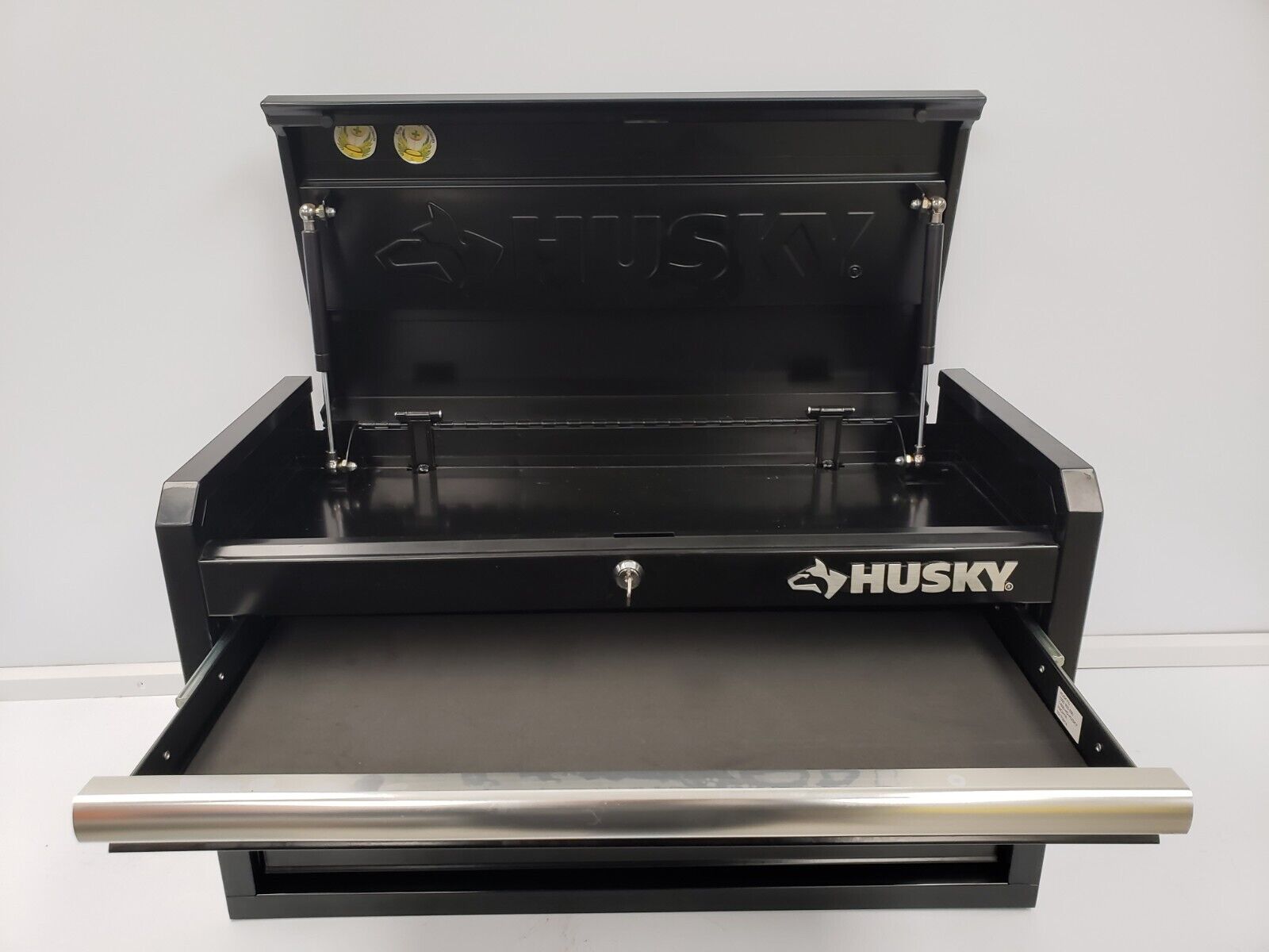 Husky 4-Drawer Heavy Duty Steel Tool Box with Lockable Drawers - Perfect for Garage Organization, Workshop Storage & Professional Tool Storage