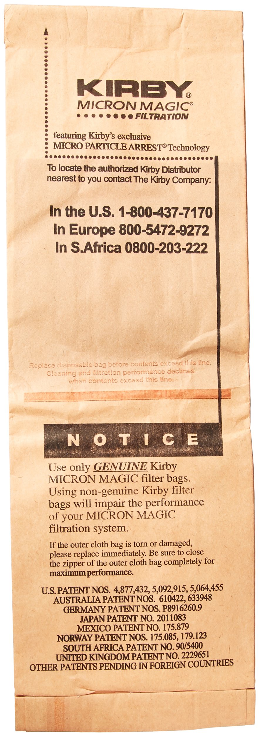 Genuine Kirby Vacuum Bags - OEM Part #197294 - 3-Pack (35 Filter Bags) - Micron Magic Filtration for Kirby G3 G4 G5 G6 Models - Perfect for Pet Hair, Allergies & Deep Home Cleaning