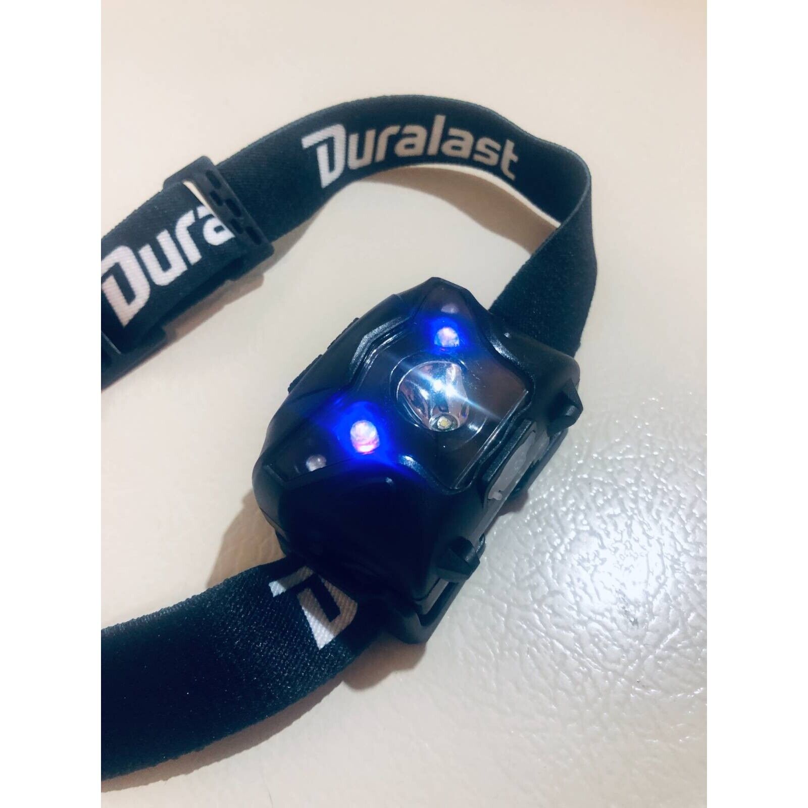 Rechargeable USB LED Headlamp with Adjustable Light - Black (Model SR 17249) - Perfect for Camping, Hiking, Running & Night Work
