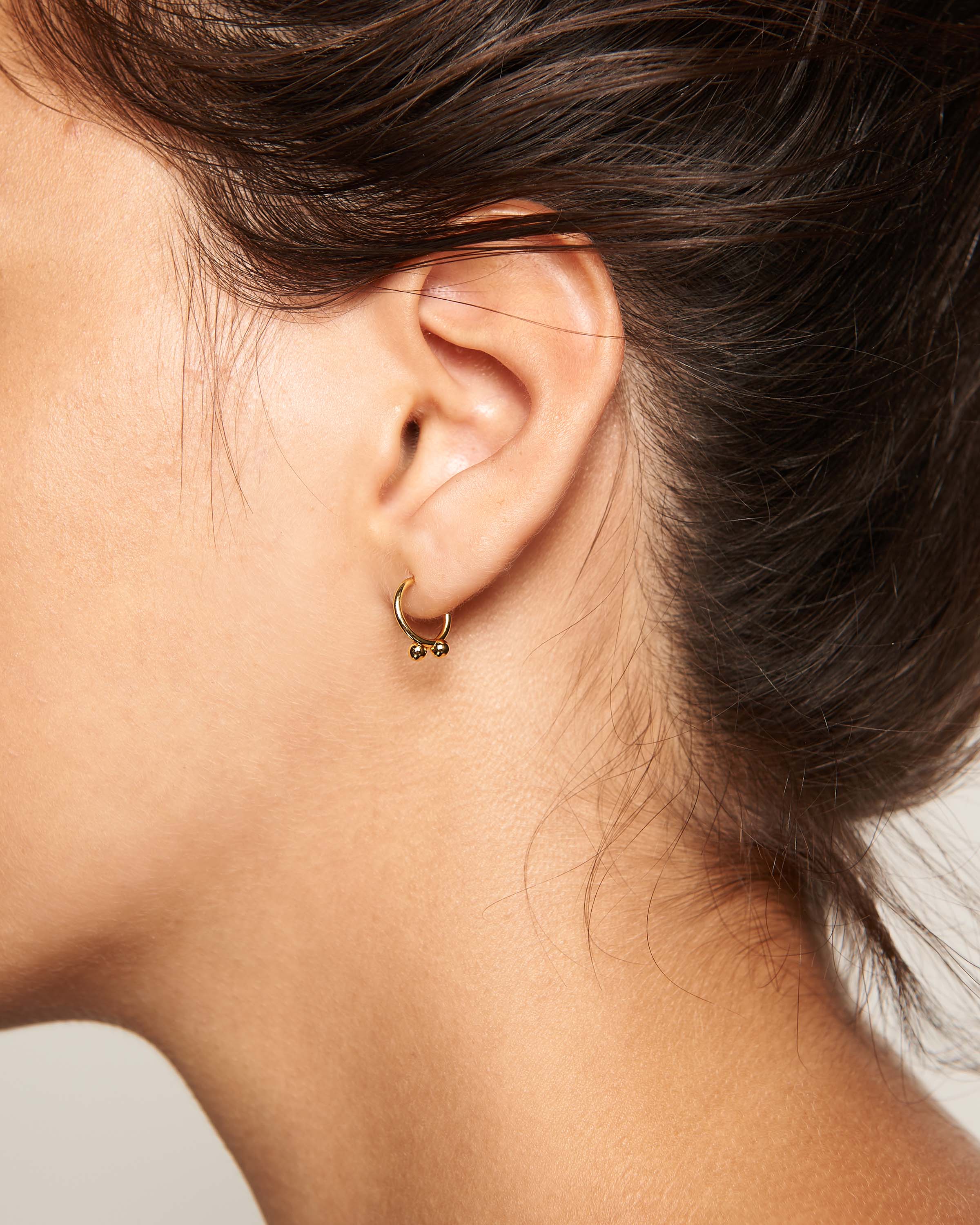 Elegant Aura Gold Earrings for Women - 14K Gold Plated Hoop Earrings - Perfect for Parties, Weddings & Everyday Wear