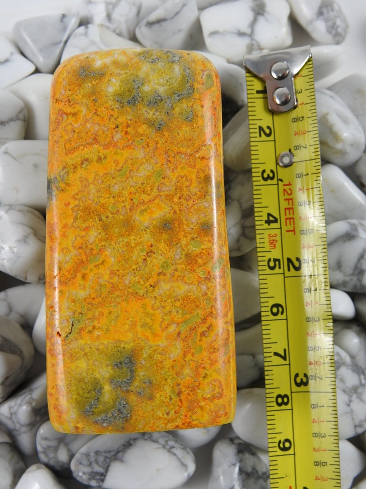Bumblebee Jasper Polished Stone - Natural Healing Crystal for Meditation, Jewelry Making & Home Decor | Spiritual Energy Stone for Chakra Balancing & Positive Vibes