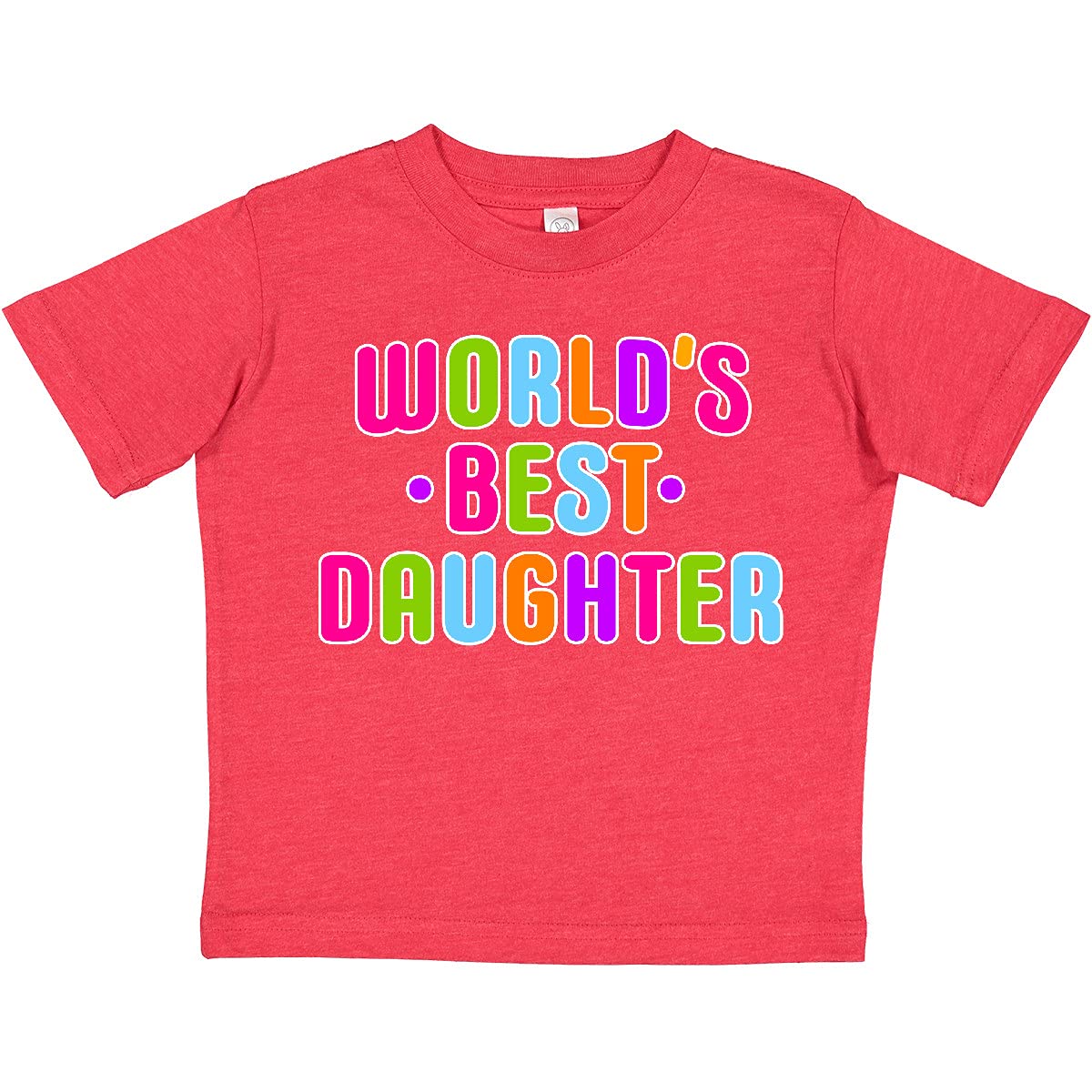 World's Best Daughter Toddler T-Shirt - Cute Graphic Tee for Girls - Perfect for Birthdays, Holidays & Family Photos | Inktastic