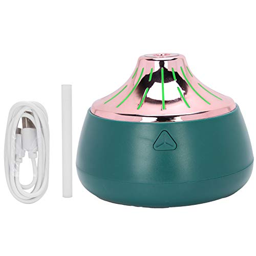 Portable USB Air Humidifier - Quiet Mini Mist Maker for Office & Study Room | Green & Rose Gold Leaning Tower Design | Perfect for Dry Air Relief & Home Decor