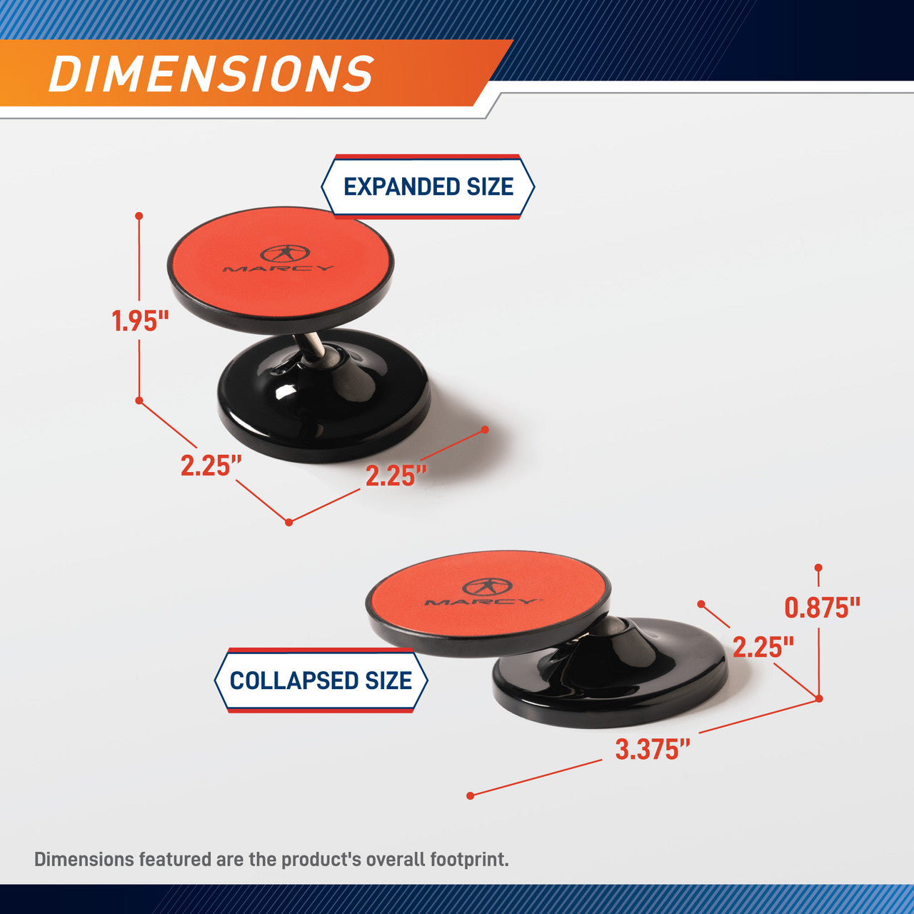Magnetic Phone Mount for Car Dashboard & Air Vent - Dual Rotating Magnetic Heads, Strong Hold for iPhone & Android Phones | Perfect for Driving, GPS Navigation & Hands-Free Calls | Marcy
