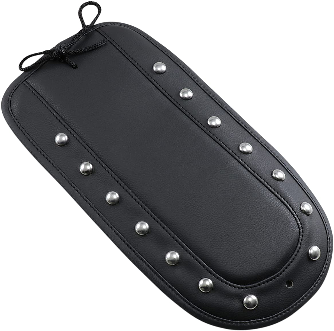 Saddlemen T8128-18-S Black Studded Solo Seat for Harley Davidson - Premium Motorcycle Seat with Fender Chap for Comfort & Style - Perfect for Cruisers, Touring & Long Rides