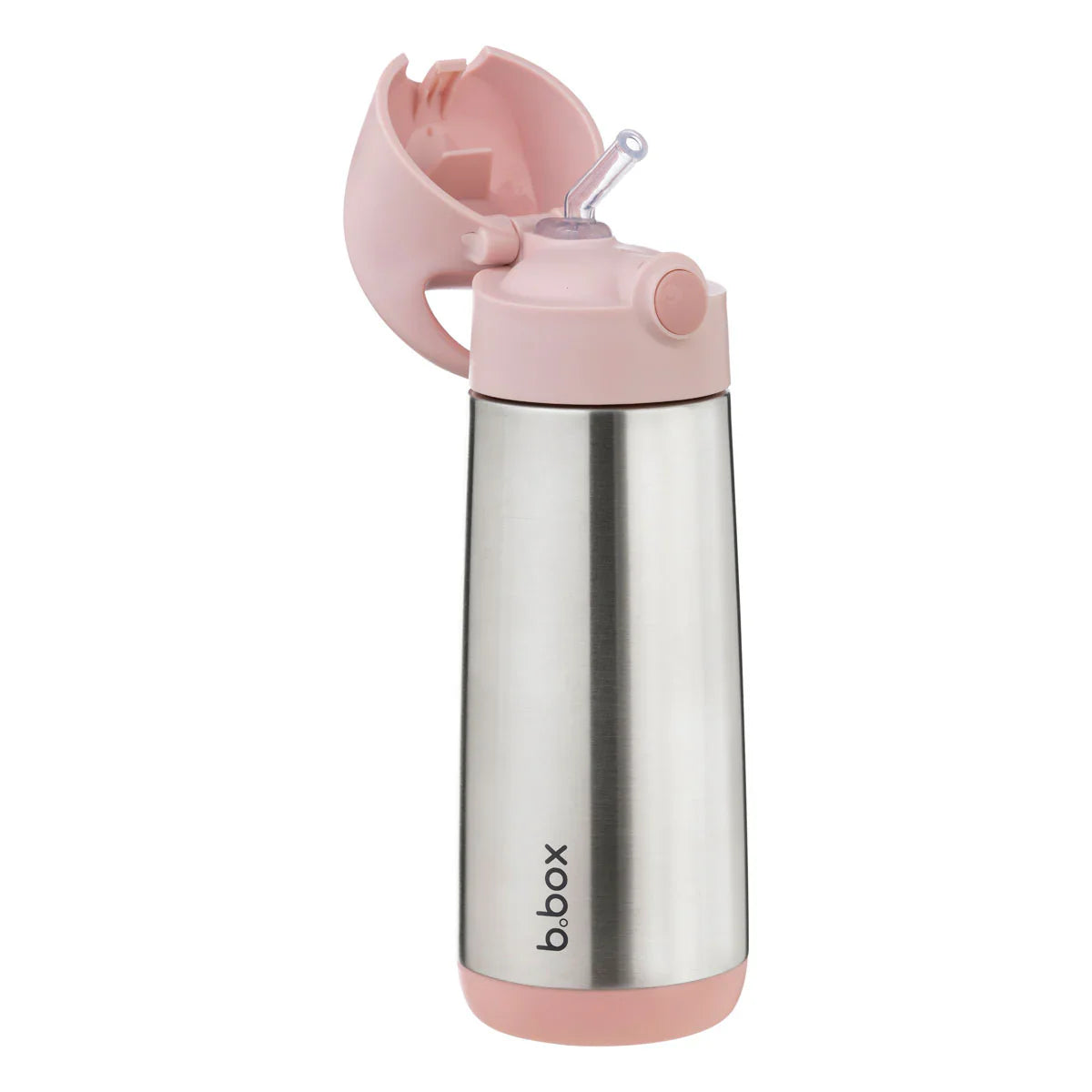 b.box Insulated Stainless Steel Drink Bottle 500ml - Blush Crush | Leakproof & BPA-Free | Perfect for School, Gym & Outdoor Activities