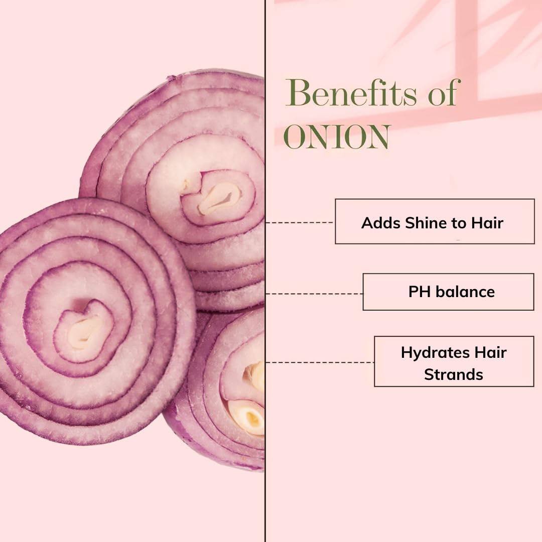 Phillauri Red Onion Shampoo & Hair Oil Combo for Hair Fall Control - Natural Treatment for Men & Women | Promotes Hair Growth & Reduces Hair Loss | Perfect for Daily Hair Care Routine & Scalp Nourishment