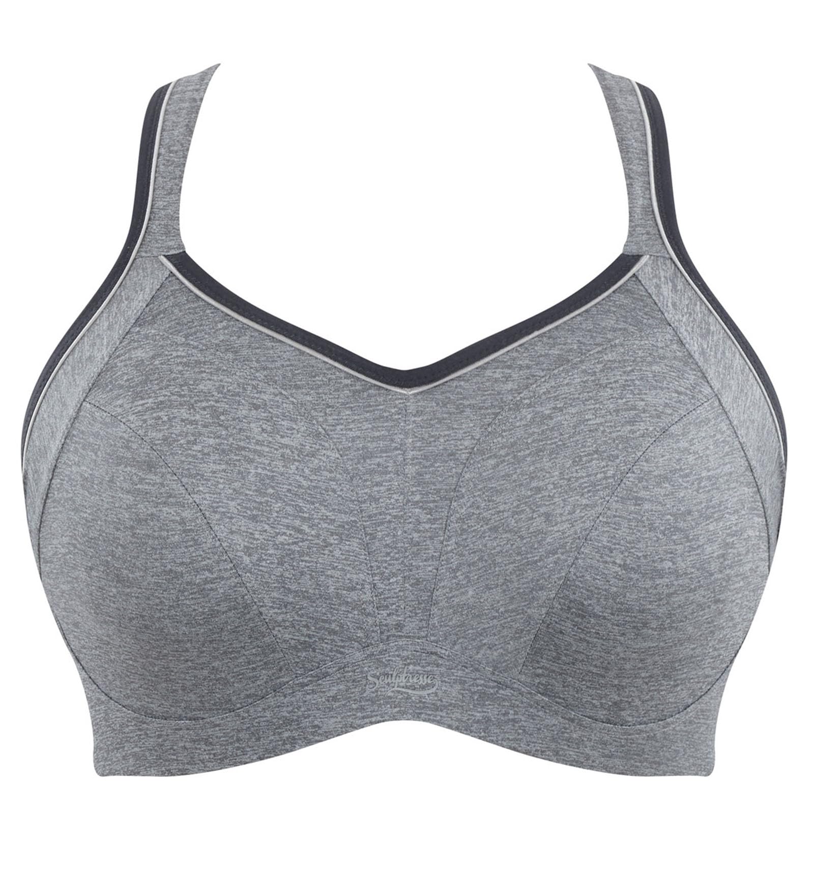 Sculptresse Women's Plus Size High Impact Underwire Sports Bra - Non Padded Workout Bra for Running, Yoga & Gym - Style #9441