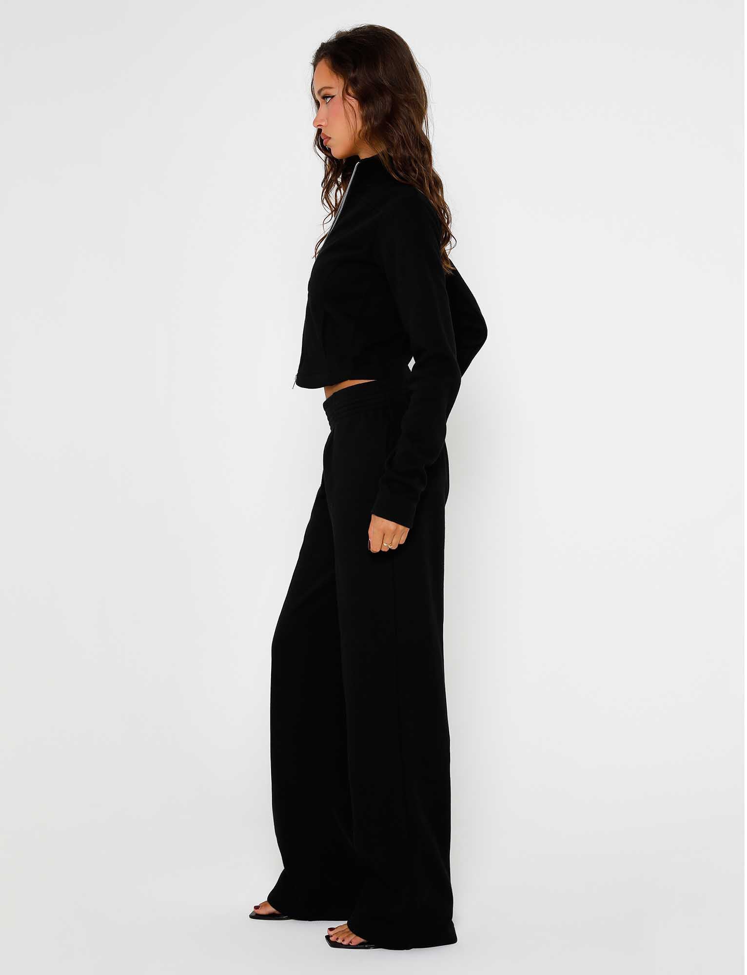 VERDA PANT - Black Women's High Waisted Stretch Pants for Work, Office & Casual Wear | Comfortable & Stylish Trousers for Everyday Use