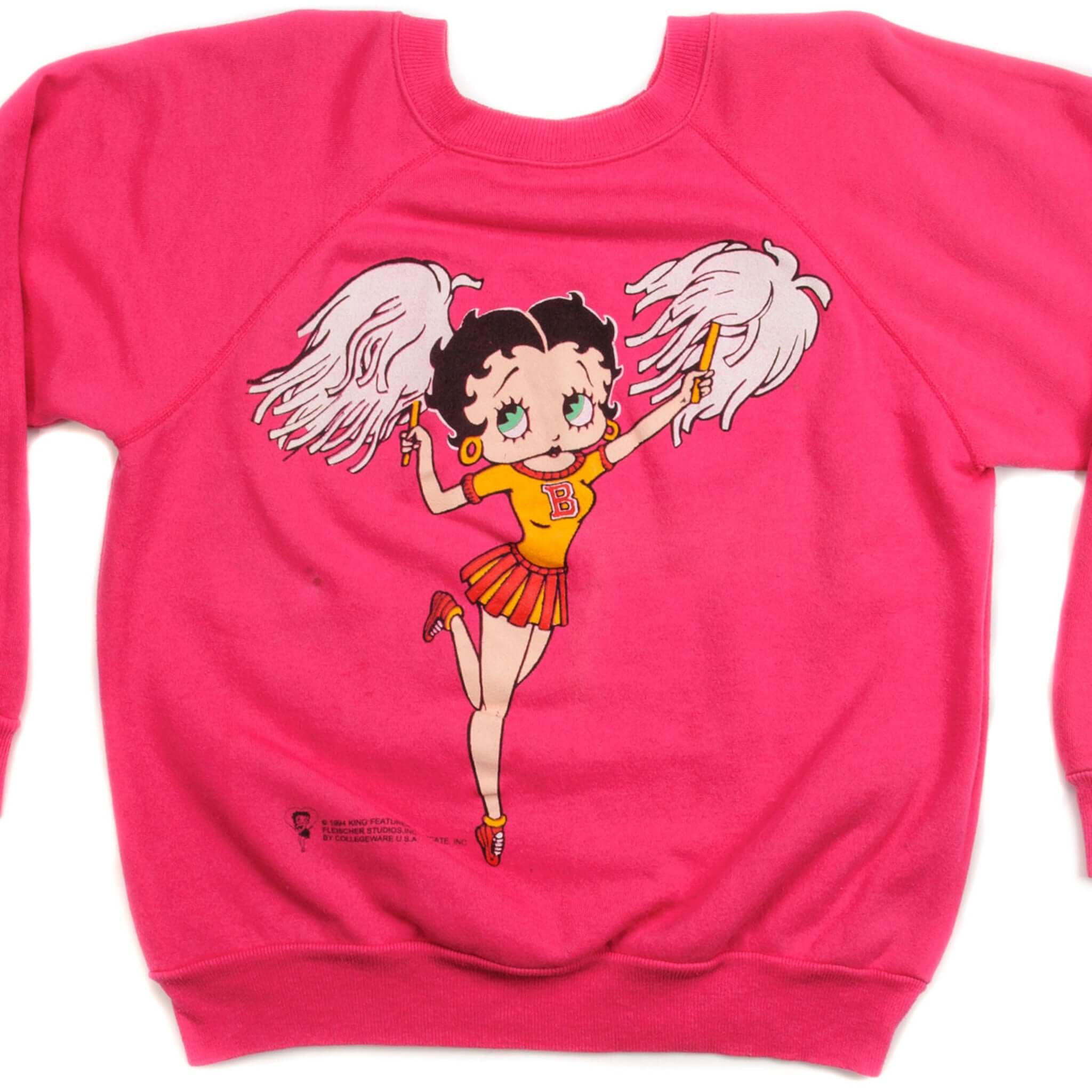 Vintage Betty Boop Sweatshirt 1994 - Large Size, Made in USA - Retro Cartoon Fashion for Casual Wear & Collectors