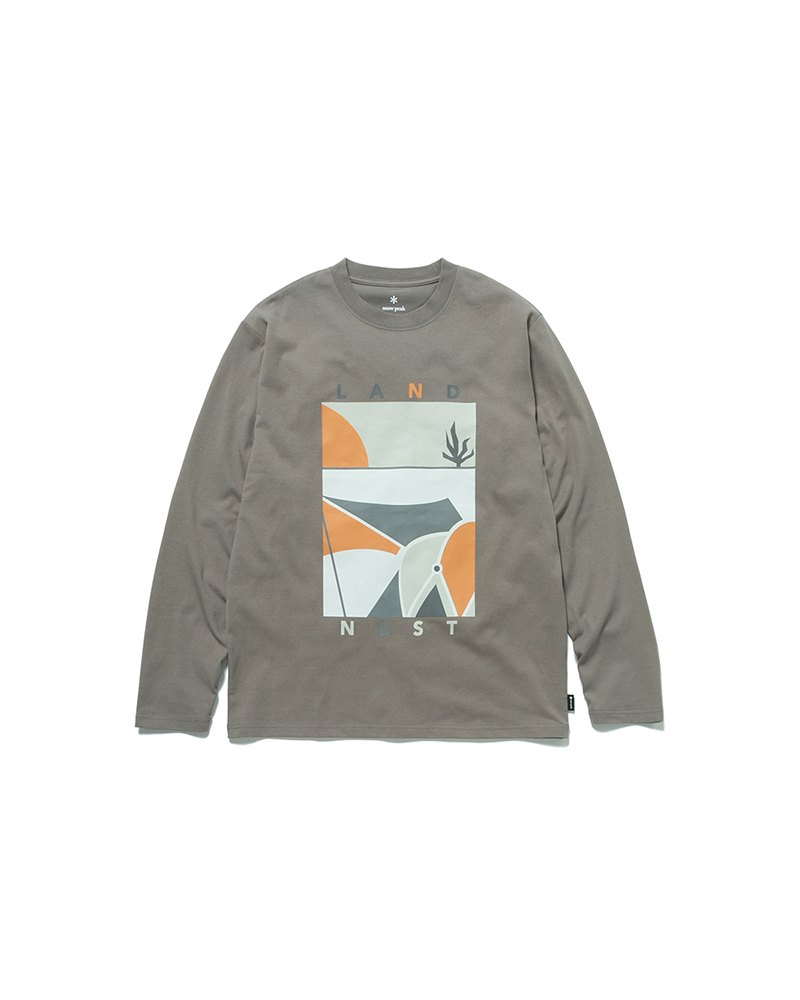 Land Nest Long Sleeve T-Shirt for Men - Comfortable Casual Crew Neck Cotton Tee for Everyday Wear, Outdoor Activities & Layering