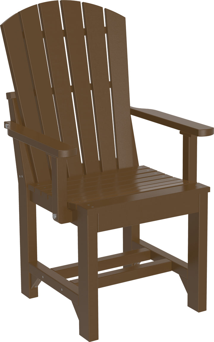 Premium Adirondack Arm Chair - Outdoor Dining Height, Weather-Resistant & Comfortable - Perfect for Patio, Deck, Garden, and Backyard Relaxation
