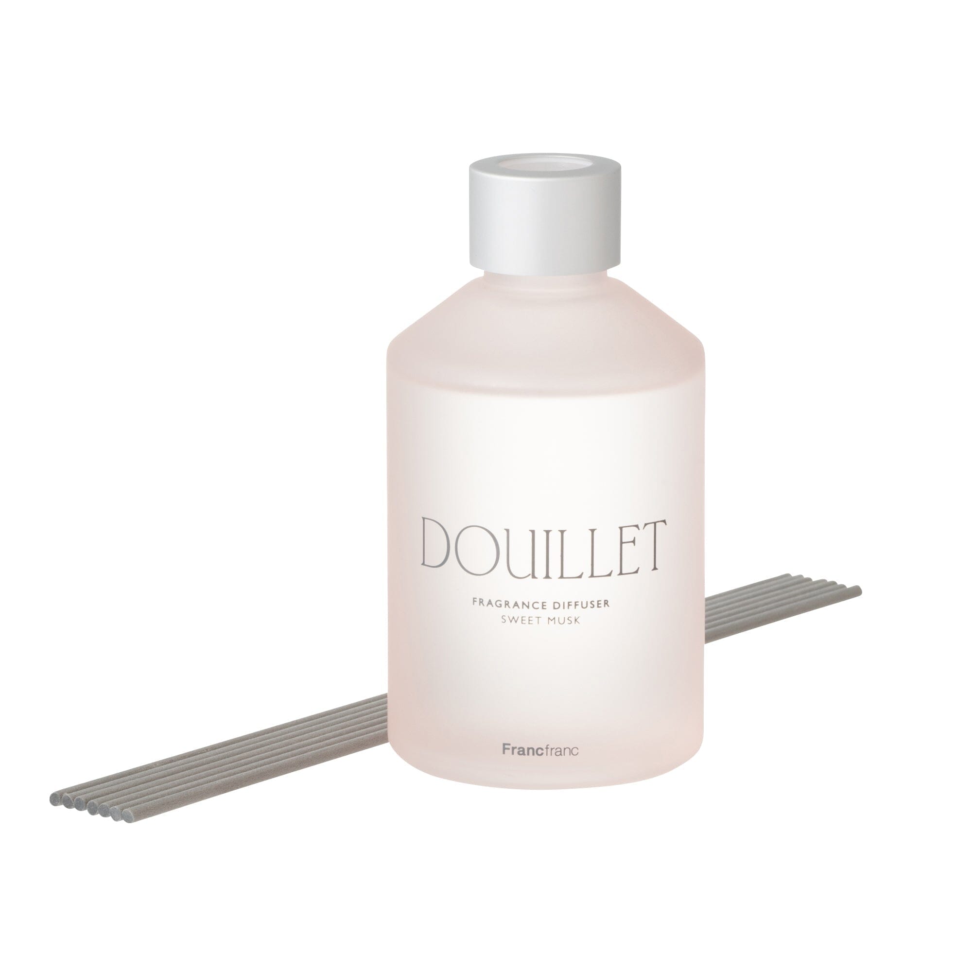 Pink Sweet Musk Fragrance Diffuser - Aromatherapy Essential Oil Reed Diffuser for Home, Office & Bedroom - Douillet Scented Air Freshener for Relaxation & Stress Relief