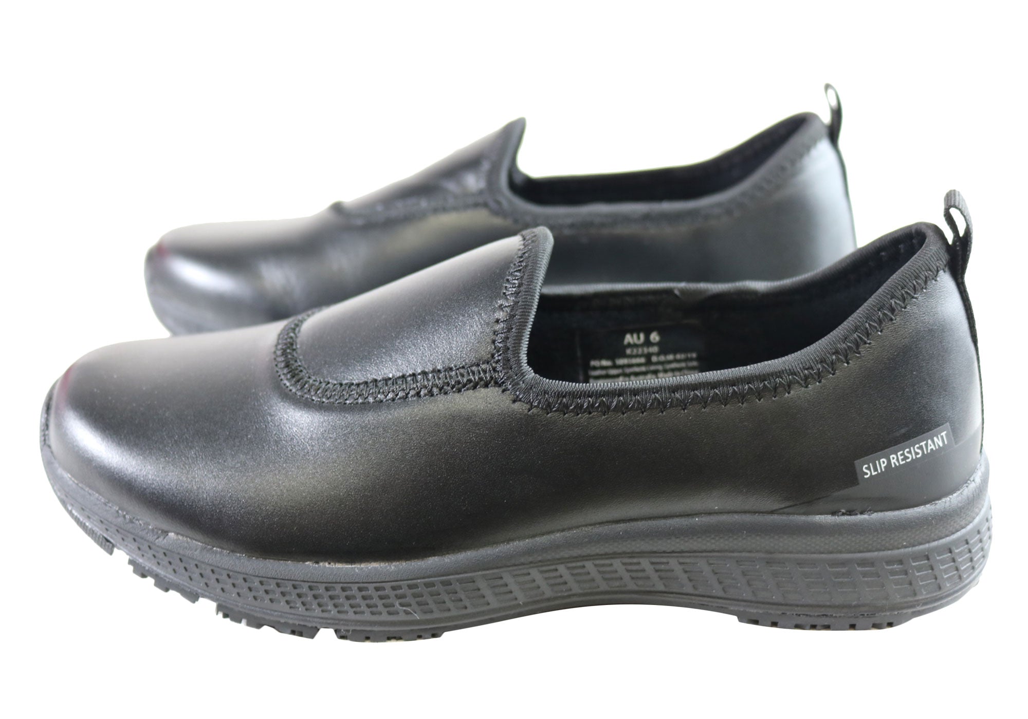 King Gee Superlite Slip-Resistant Women's Work Shoes - Comfortable Slip-On Safety Footwear for Nurses, Chefs & Hospitality Professionals