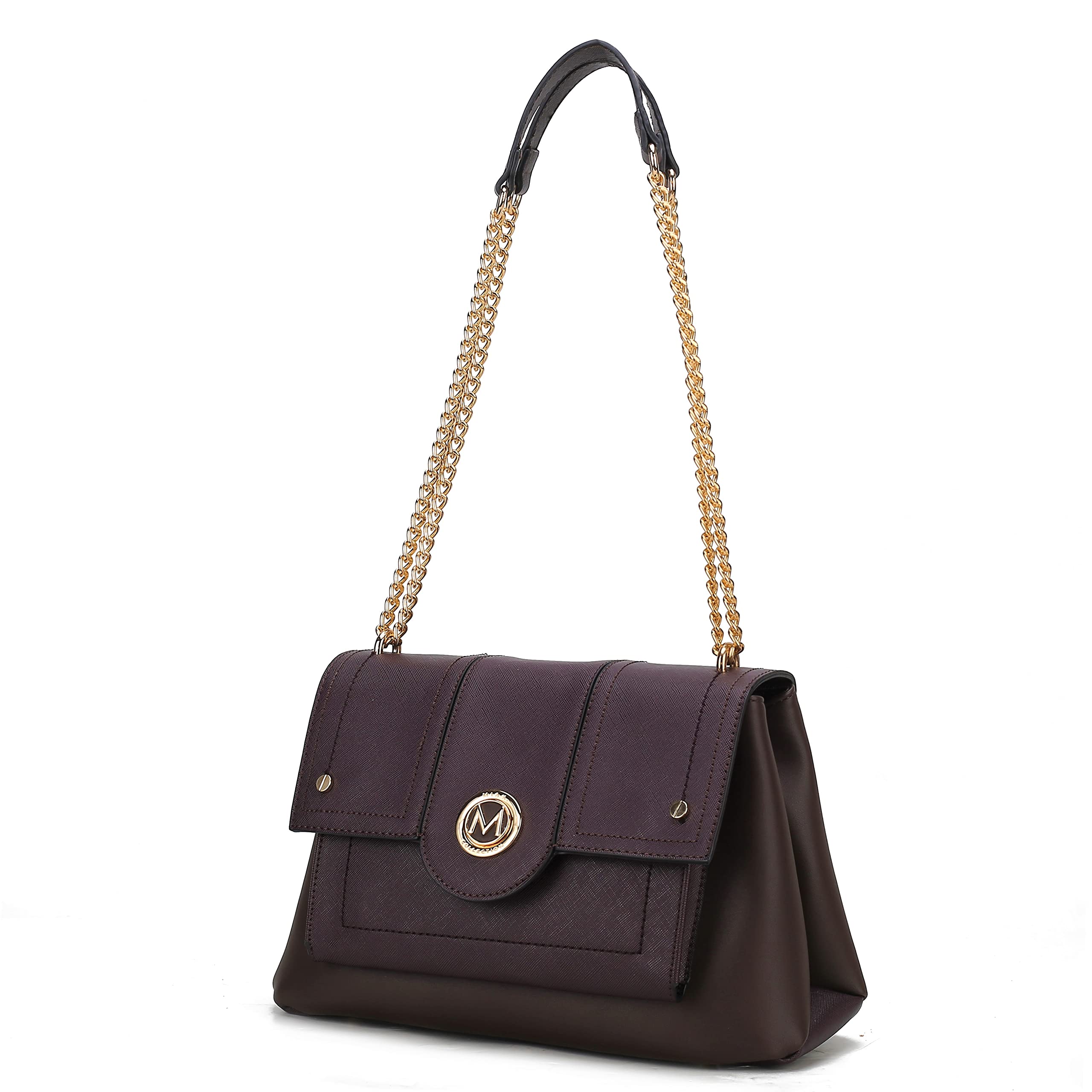 MKF Women's Crossbody Bag - Stylish PU Leather Shoulder Purse with Multiple Pockets, Fashionable Messenger Handbag for Daily Use, Work, Travel & Shopping